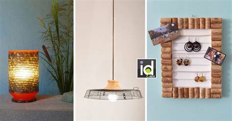 Vari oggetti creati con materiali riciclati