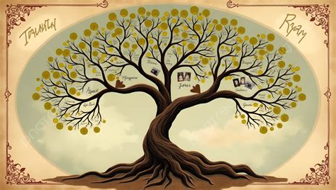 Albero genealogico stilizzato con radici che rappresentano le influenze familiari sull'ansia matrimoniale