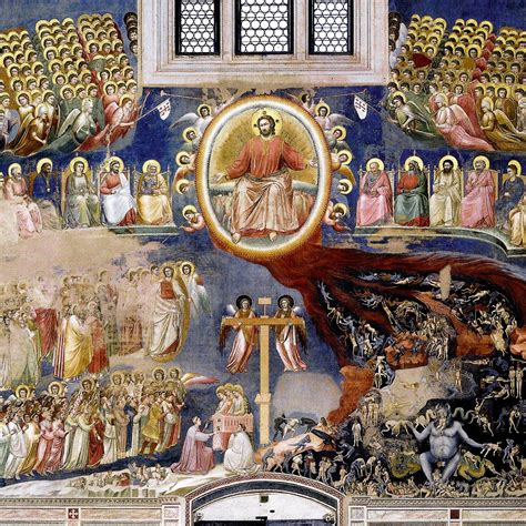 Restauratori che lavorano su un affresco di Giotto