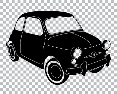 Fiat 500 silhouette