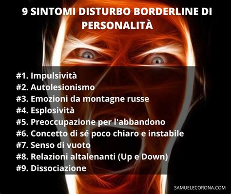 Infografica che confronta i sintomi del Disturbo Borderline di Personalità con altri disturbi psichiatrici