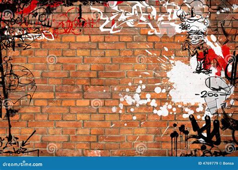 Illustrazione di un muro con graffiti