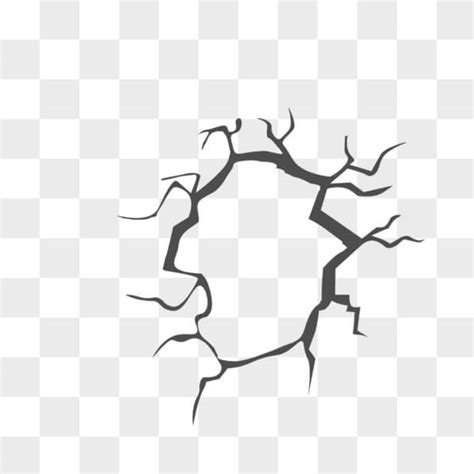 Illustrazione di un muro con una crepa