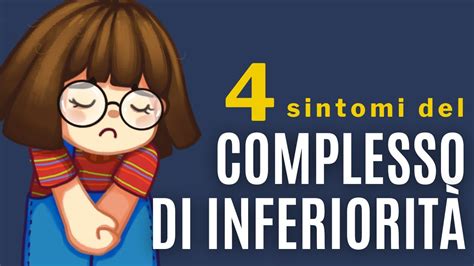 Diagramma che illustra i sintomi del complesso di inferiorità