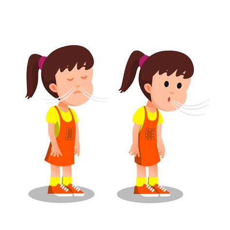 Bambino che respira affannosamente