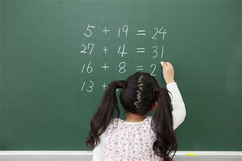 bambini che fanno un test di matematica