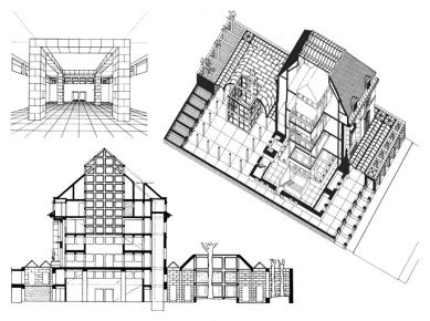 Disegno concettuale di architettura di Oswald Mathias Ungers