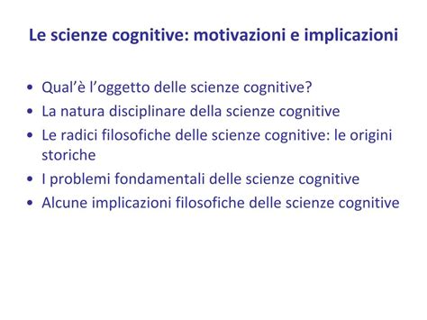 Scienze cognitive interdisciplinari