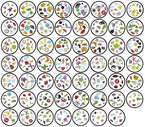 Immagine di carte del gioco Dobble