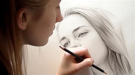 ragazza che disegna un personaggio ispirato ai manga
