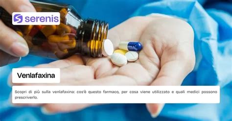 Infografica sugli effetti collaterali comuni della venlafaxina