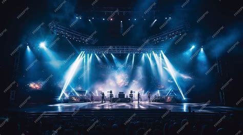 Palco di un concerto rap