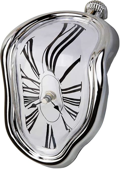Un'illustrazione stilizzata di un orologio che si scioglie, come in un dipinto surrealista.