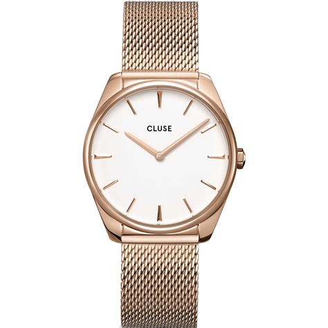 Orologio da donna Cluse La Garbonne Mesh Rosè Gold