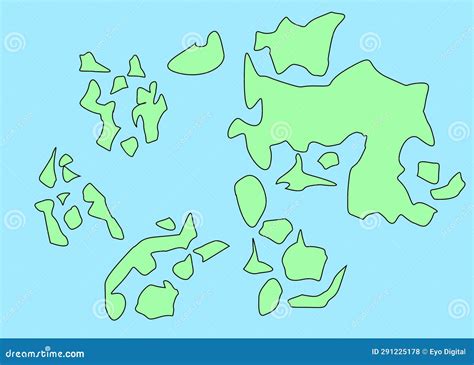 Mappa immaginaria del continente di Lether