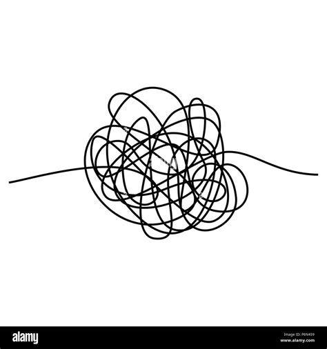 Illustrazione concettuale dell'ansia come un groviglio di pensieri e sensazioni