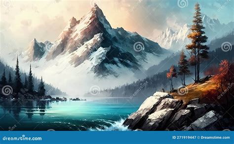 Illustrazione di un paesaggio onirico