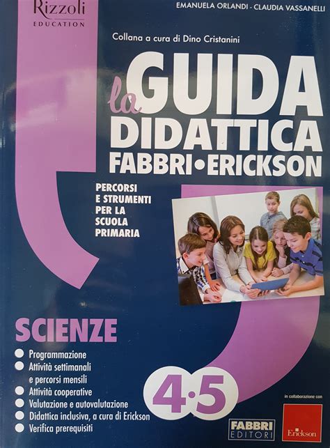 Copertina di un libro di testo Fabbri Erickson per la scuola primaria