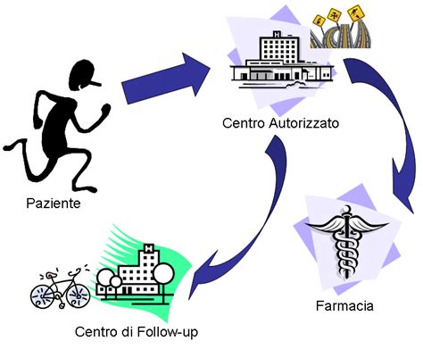 Diagramma che illustra il percorso del paziente attraverso il CSM, Day Hospital e Strutture Residenziali