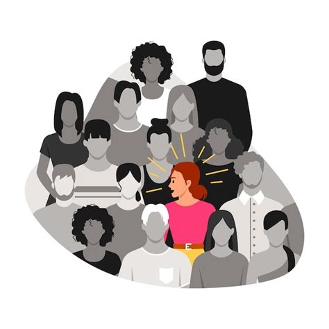 Illustrazione dell'effetto cocktail party: una persona che parla in mezzo a una folla rumorosa