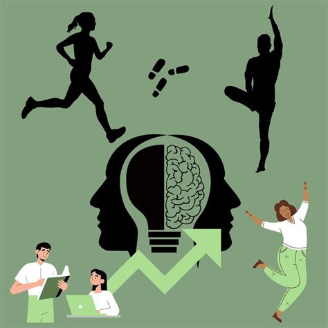 Schema che illustra i benefici dell'attività fisica sulla salute mentale