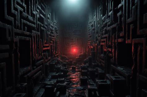 Un'immagine simbolica di un labirinto oscuro