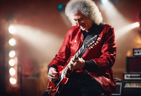 Brian May che suona la chitarra