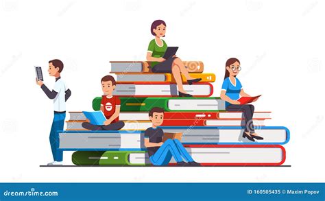 Illustrazione che rappresenta studenti diversi che imparano insieme