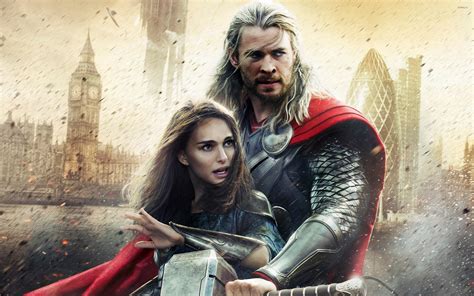 Thor e Jane Foster in un'inquadratura