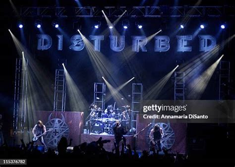 Disturbed band performing live