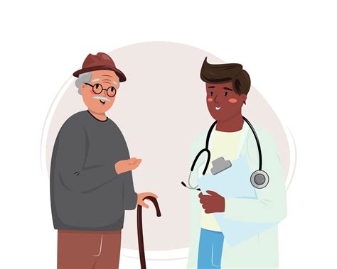 Illustrazione di un anziano che mostra espressioni miste di confusione e tristezza