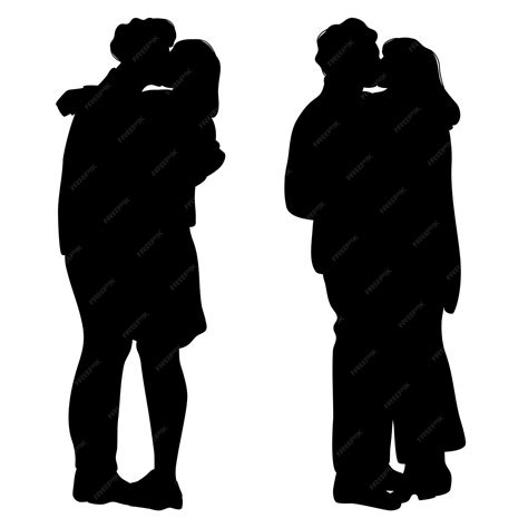 silhouette di un uomo che abbraccia una donna
