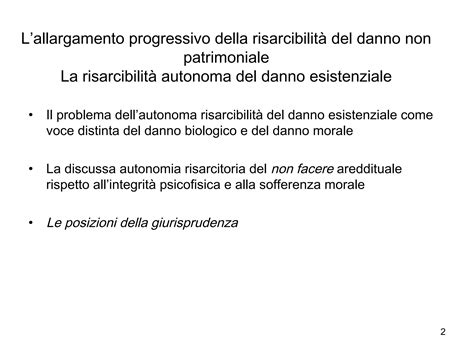 Diagramma che illustra le diverse tipologie di danno non patrimoniale: biologico, morale, esistenziale.