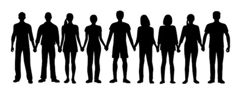 Illustrazione stilizzata di persone che si tengono per mano con simboli di cuore e cervello che si intrecciano
