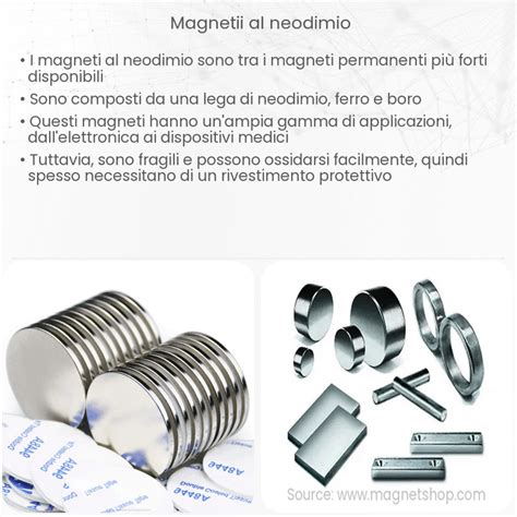 Esempio di diversi rivestimenti per magneti al neodimio