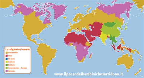 Mappa che mostra la distribuzione dei cristiani nel mondo oggi