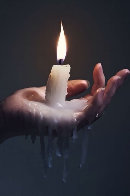 Candela che si consuma