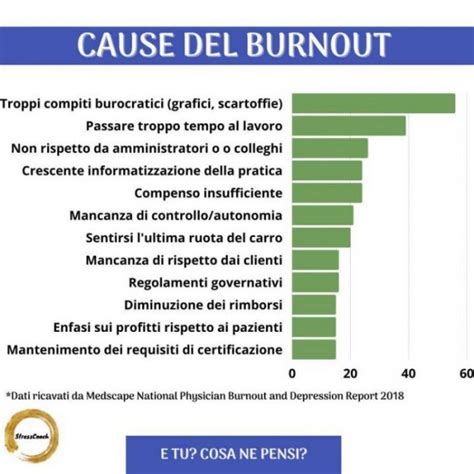 Infografica sulle cause del burnout: fattori individuali e organizzativi