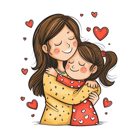 Mamma e figlia che si abbracciano