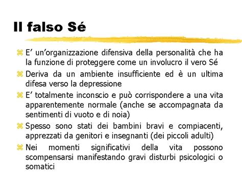 Illustrazione del falso sé di Winnicott