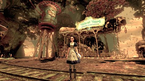 Alice esplora un ambiente surreale in Alice: Madness Returns