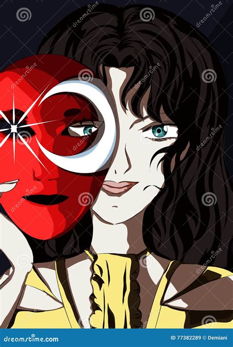 Illustrazione che rappresenta un individuo con una maschera grandiosa che nasconde fragilità
