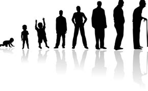 Illustrazione di persone che interagiscono in diverse fasi della vita