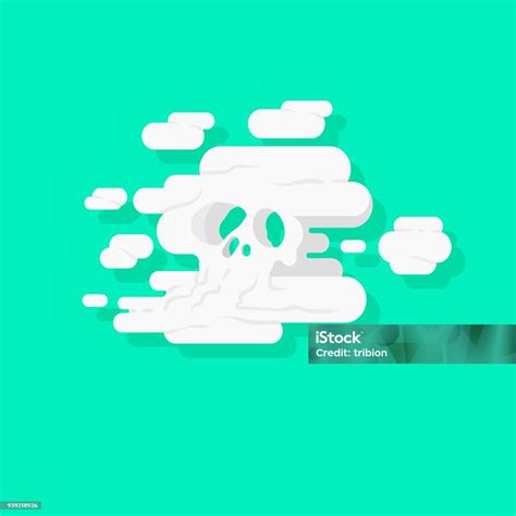 Una nuvola a forma di teschio