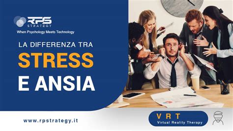 Diagramma che illustra la differenza tra stress e ansia con frecce temporali