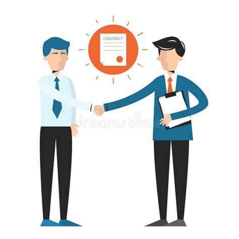 Illustrazione di una stretta di mano tra due persone