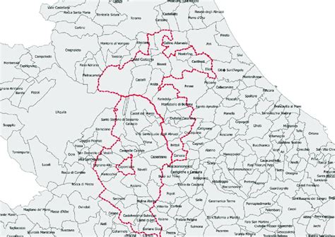 Mappa dell'Area Vasta 1 Pesaro-Urbino con evidenziate le sedi dei servizi psichiatrici