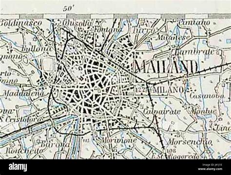 mappa storica di Milano con indicazione della parrocchia di San Protaso ai Monaci