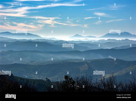 Panorama di Siniscola con il Monte Albo sullo sfondo
