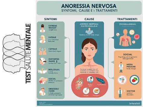 Infografica che illustra i passaggi della diagnosi di anoressia nervosa